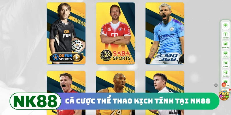 Cá cược thể thao kịch tính tại NK88