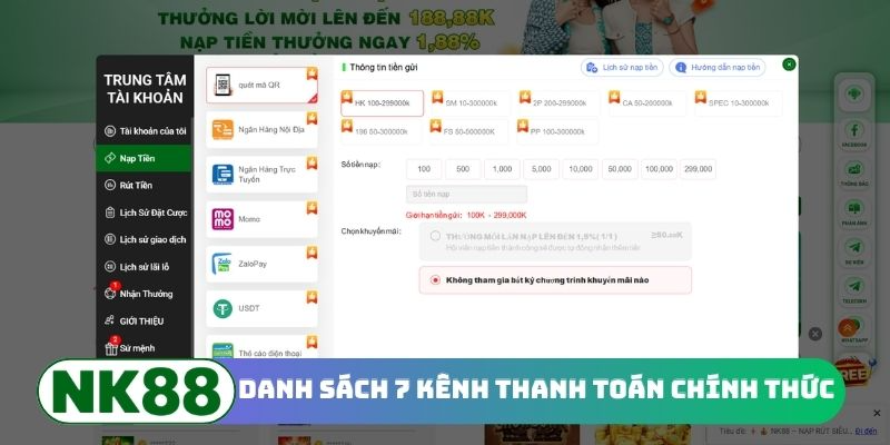 Danh sách 7 kênh thanh toán chính thức