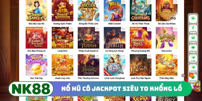 Nổ hũ có jackpot siêu to khổng lồ