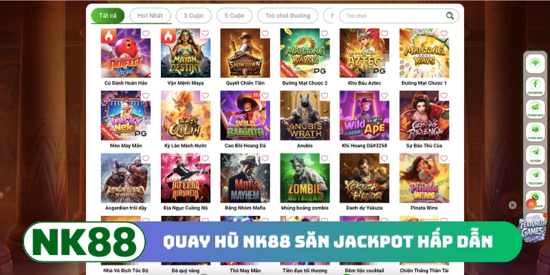 Quay hũ NK88 săn jackpot hấp dẫn